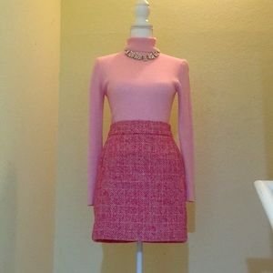 Pink Herringbone Banana Republic skirt
